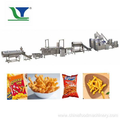 Hot Automatic Extruded Kurkure Snack Food Makes Machinery